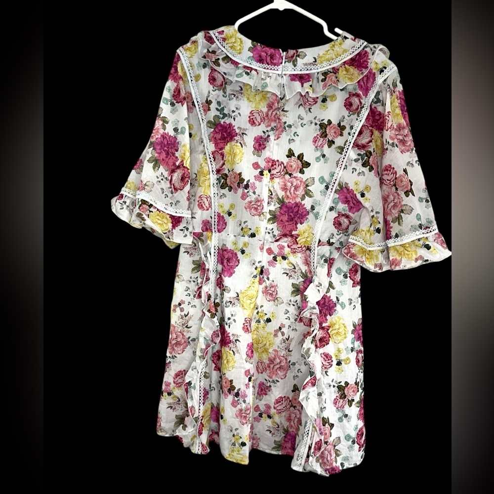 La Maison Talulah Tea Time Floral Mini Dress Size Large - Picture 8 of 8
